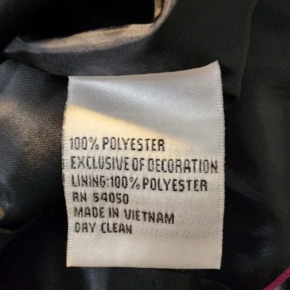 LE SUIT Size 18 Fuschia Pink Black Tailored Single Breasted Office Work Blazer - Picture 12 of 12